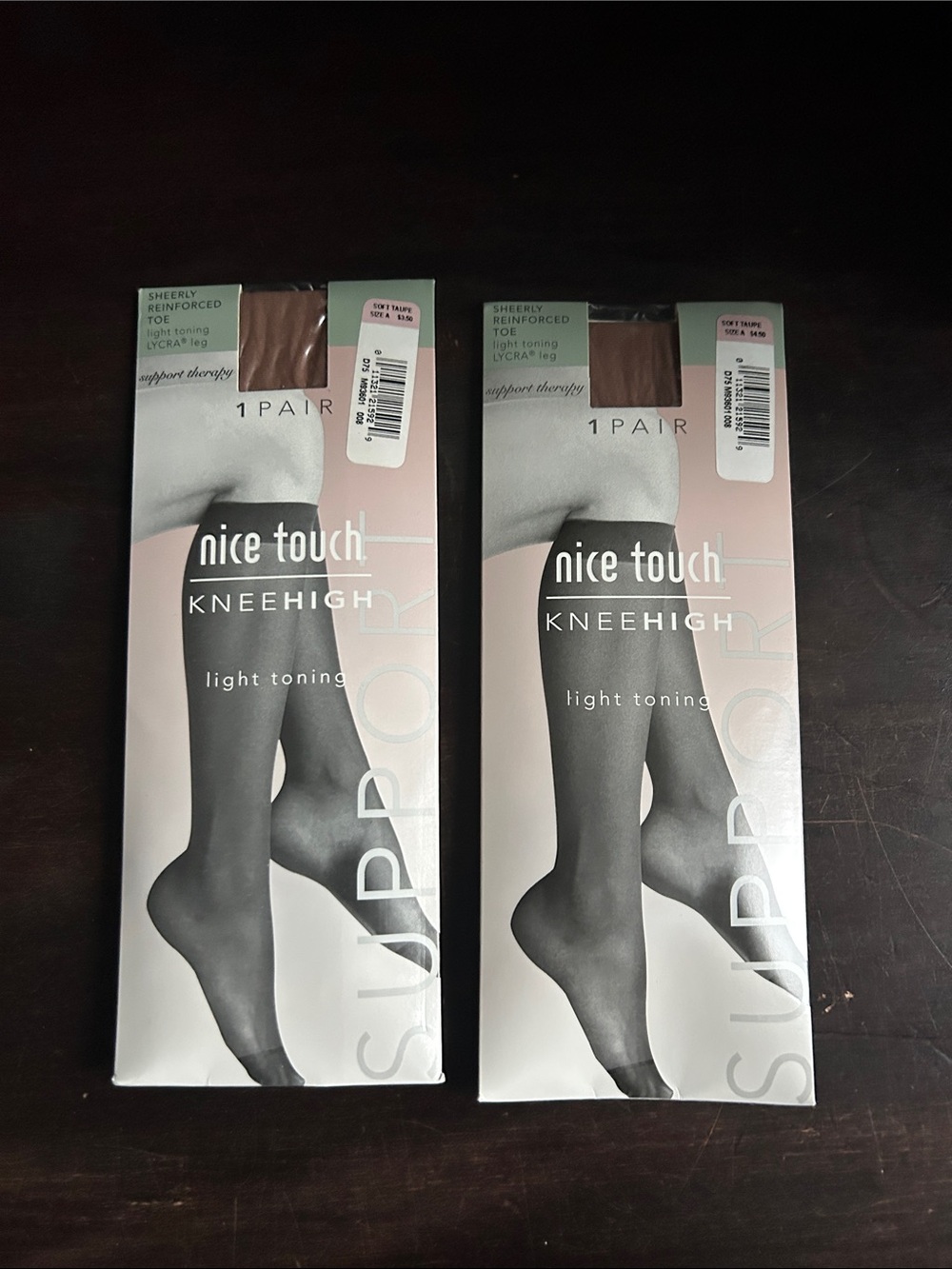 Nice Touch KneeHigh - Light Toning (Taupe) NWT Bundle of 2 Size 5-9